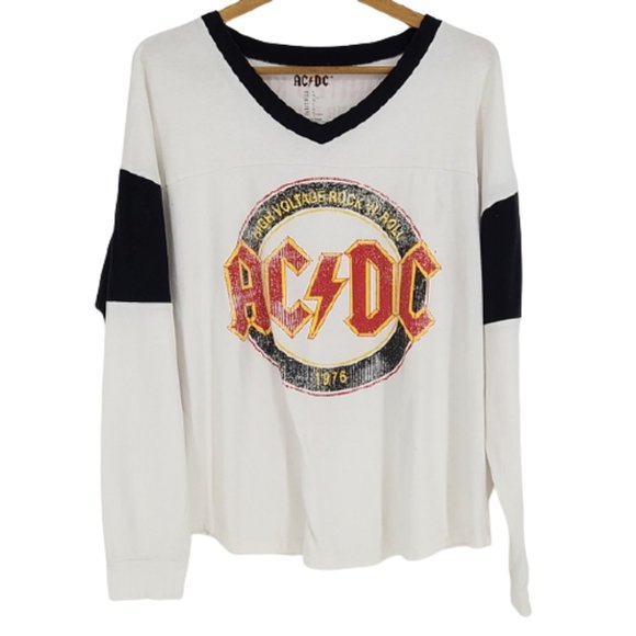 ACDC Retro Graphic Band Concert Jersey T Shirt - Picture 2 of 7